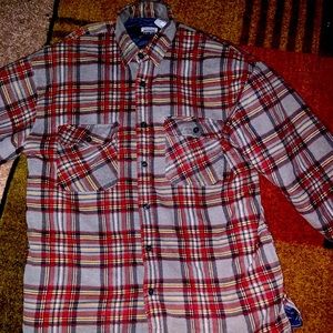 EUC Mens Premier Intl Flannel Lined Coat; Size: M